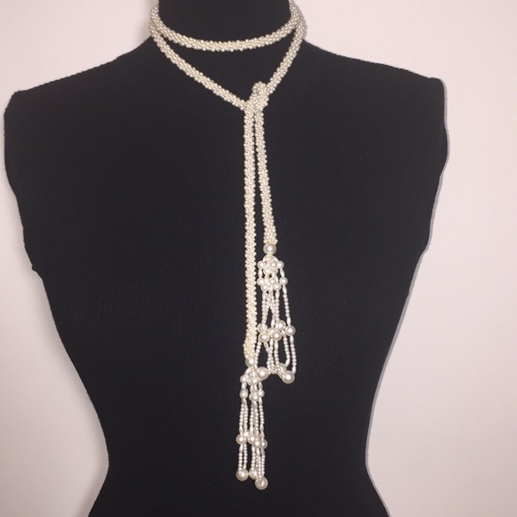 Vintage Jewelry - VINTAGE Faux Pearls Necklace/Belt